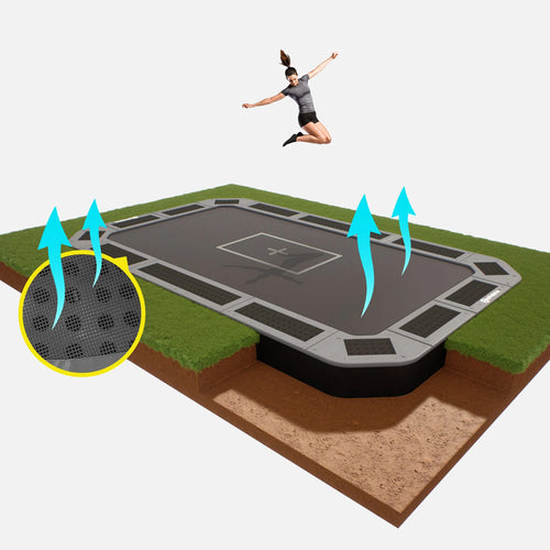 17ft X 10ft  C-Sport In-ground Trampoline