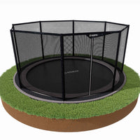 NEW 10ft Round North In Ground Trampoline + Safety Net Thumbnail